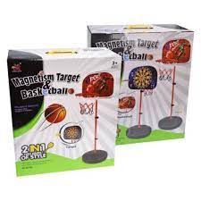 Magnetism target and basketball