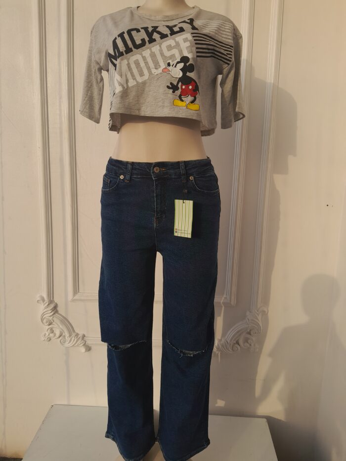 Mickey Mouse Female Top & Boy Friend Jeans – Giggles Kiddies