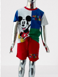 Mickey mouse short and polo