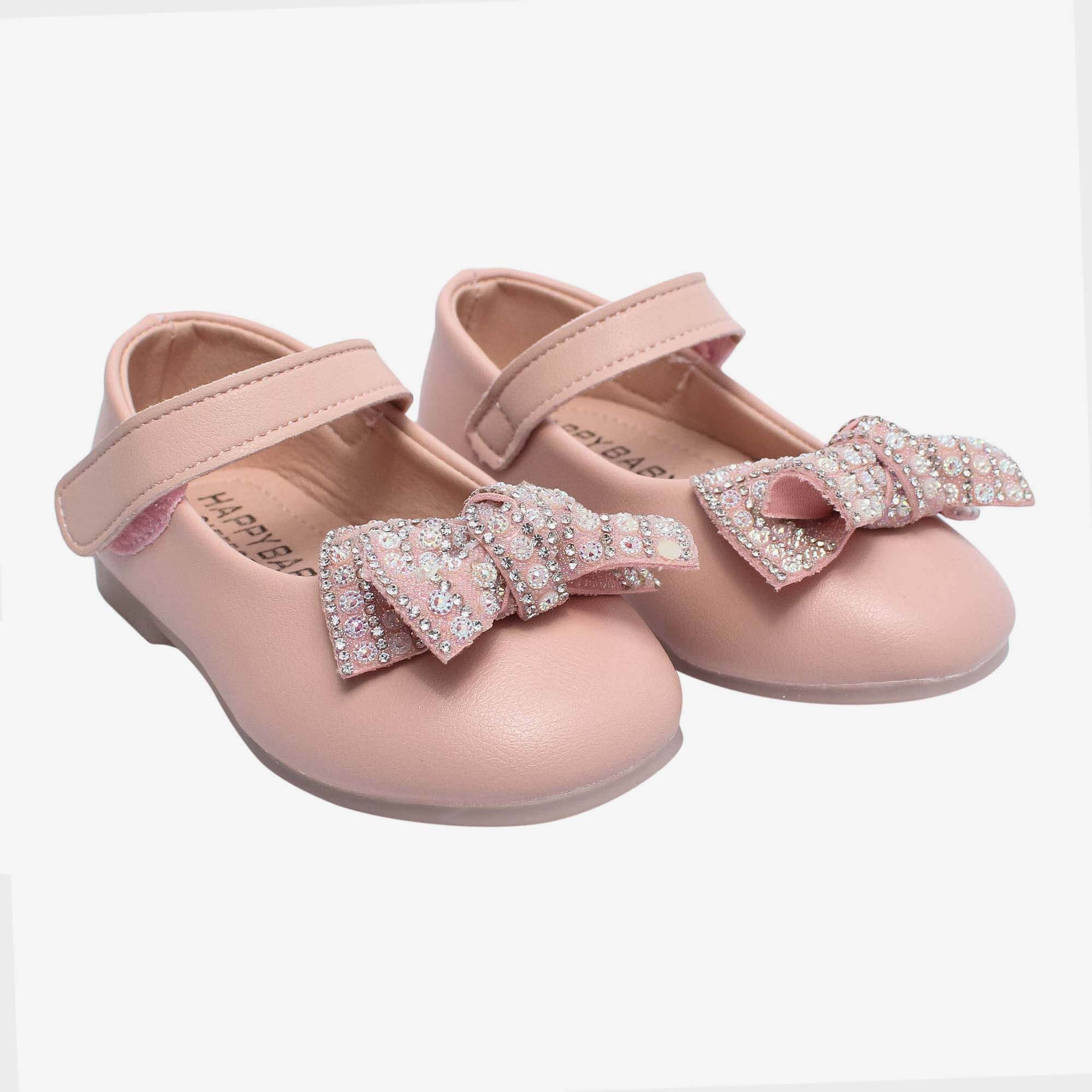 Pink Color Close Shoes For Baby Girls